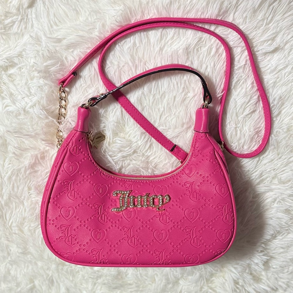 Hot Pink Juicy Couture Logo Shoulder Purse
